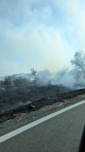 Incendio di sterpaglie vicino a Spinetta: l’intervento dei Vigili del Fuoco