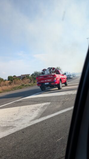 Incendio di sterpaglie vicino a Spinetta: l’intervento dei Vigili del Fuoco