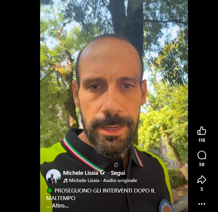 Maltempo a Pavia, ancora alberi caduti e strade chiuse: “Squadre al lavoro per tornare alla normalità”
