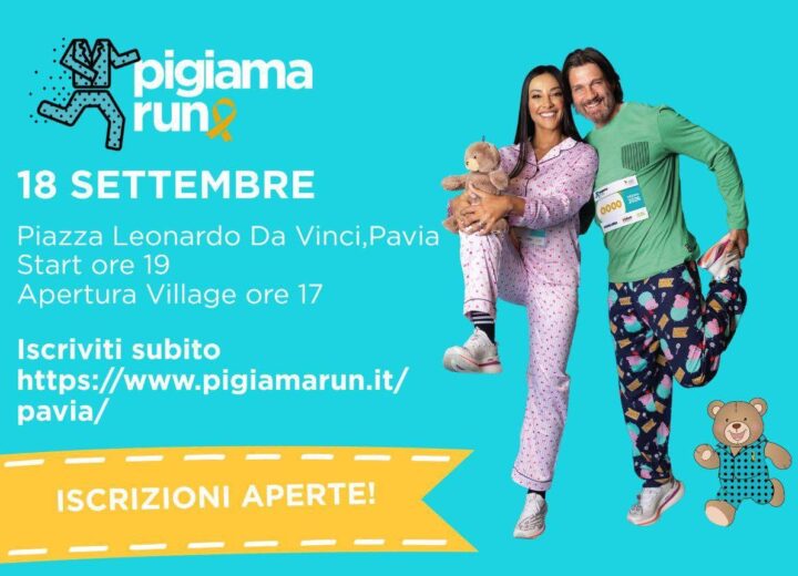 Pavia corre in pigiama per i bambini: il 18 settembre debutta la Pigiama Run della LILT