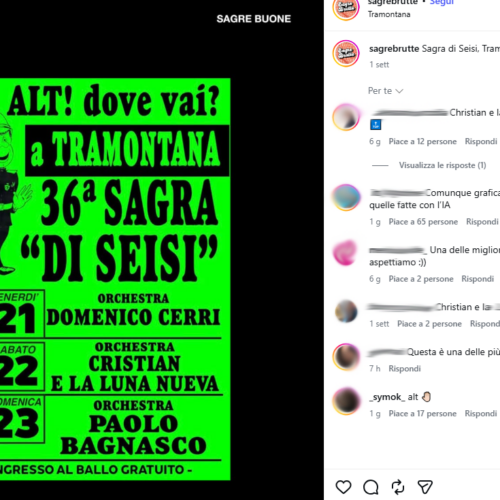 Dalle “sagre brutte” all’omologazione dell’IA: le locandine hanno perso sapore?