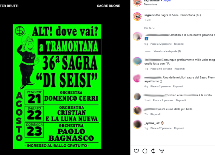 Dalle “sagre brutte” all’omologazione dell’IA: le locandine hanno perso sapore?