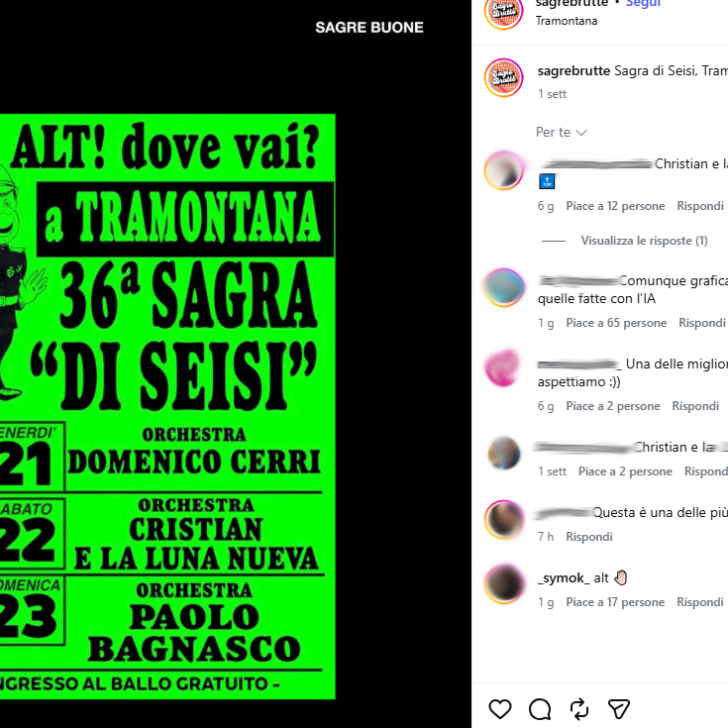Dalle “sagre brutte” all’omologazione dell’IA: le locandine hanno perso sapore?
