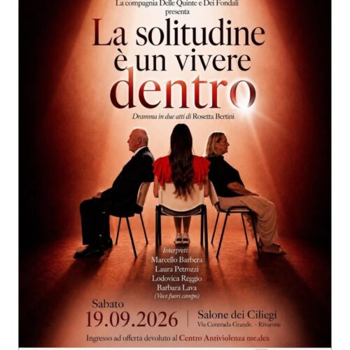 “La solitudine è un vivere dentro”: a Rivarone il teatro racconta la salute mentale e la solitudine dei caregiver