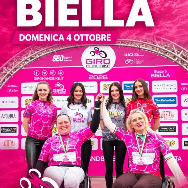 Giro Handbike, finalissima a Biella: domenica centro chiuso al traffico e divieti di sosta