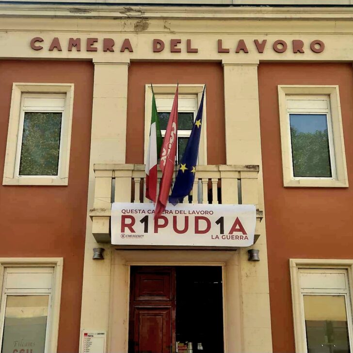 “Questa Camera del Lavoro ripudia la guerra”: la CGIL di Pavia aderisce alla campagna di EMERGENCY