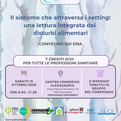 Disturbi alimentari e percorsi di cura: il 10 ottobre, ad Alessandria, il convegno promosso da GAPP