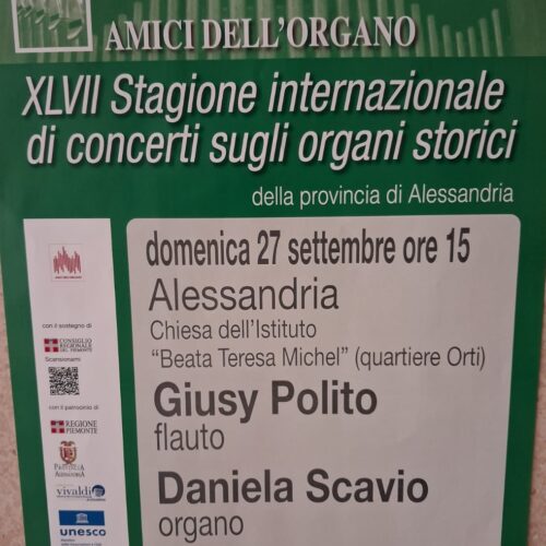 I concerti sugli organi storici arrivano nei luoghi di cura: domenica 27 all’istituto Michel