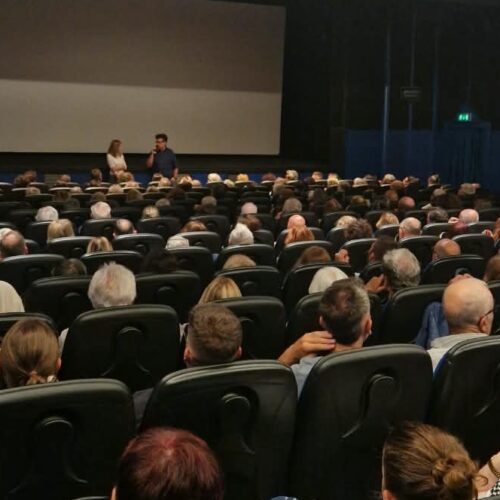 Sale piene per il film Naza sulla Palestina ieri al Kristalli