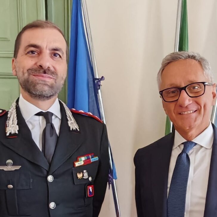 Il sindaco di Biella incontra il nuovo comandante provinciale dei Carabinieri, Marco Spaziani