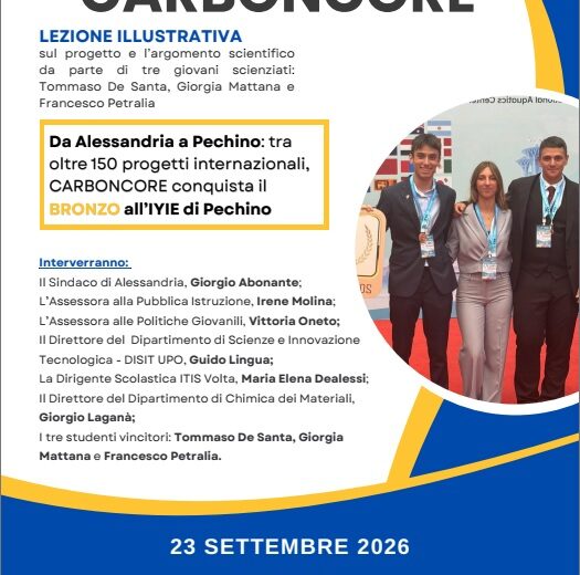 Carboncore, il talento alessandrino conquista Pechino: gli studenti del Volta raccontano il progetto in Comune