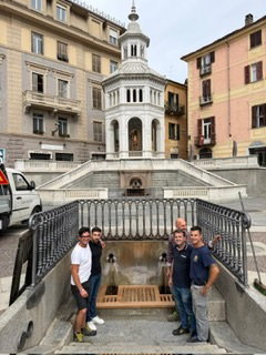 La Bollente si rinnova, nuova protezione in legno per il simbolo di Acqui Terme