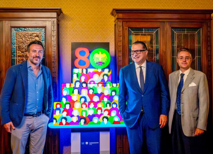 Confcommercio Pavia compie 80 anni: Lodola firma l’opera dell’anniversario
