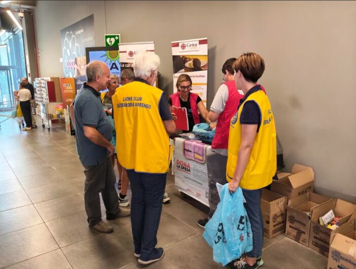 Caritas e Lions insieme per “Dona la spesa per la scuola”: raccolti oltre 250 chili di materiale