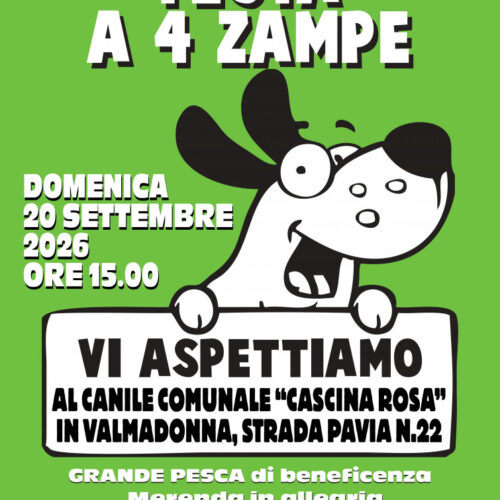Domenica ad Alessandria torna la “Festa a 4 zampe” al canile rifugio Cascina Rosa