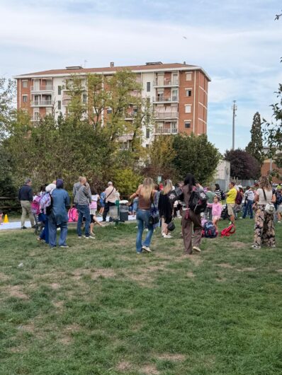 Una nuova fontana nel parco davanti alla scuola Morando e all’asilo Mary Poppins di Alessandria
