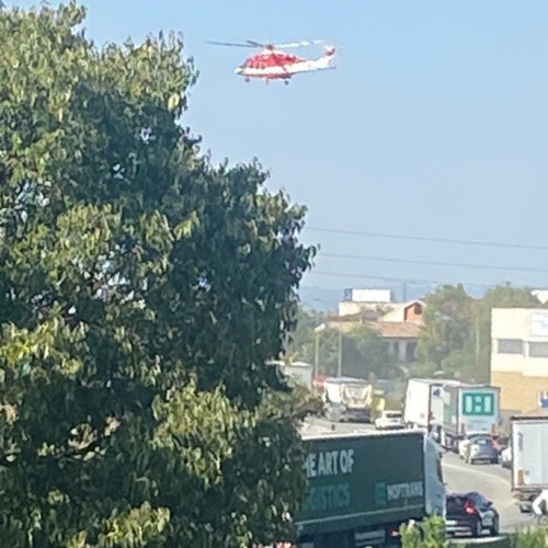 Incidente a Pozzolo Formigaro: sul posto l’elisoccorso e l’elicottero dei Vigili del Fuoco