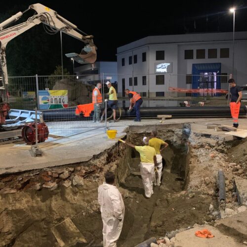 Conclusa nella notte la sostituzione della conduttura idrica in viale Don Orione ad Alessandria