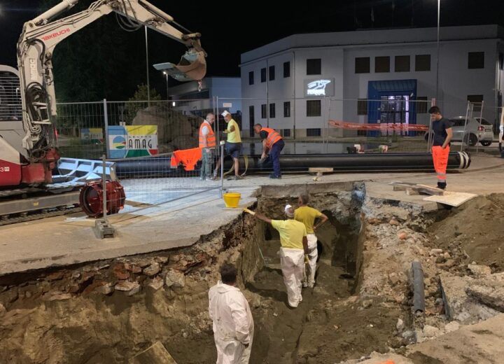 Conclusa nella notte la sostituzione della conduttura idrica in viale Don Orione ad Alessandria