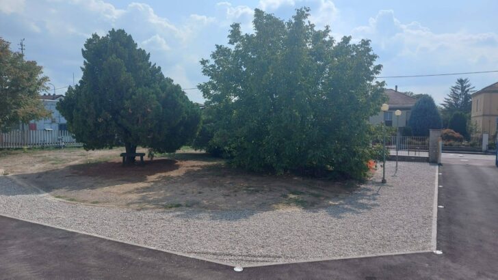 Nuova area di ingresso e una nuova rampa alla scuola Caretta di Spinetta grazie ai fondi del Marengo Hub