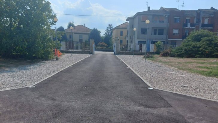 Nuova area di ingresso e una nuova rampa alla scuola Caretta di Spinetta grazie ai fondi del Marengo Hub