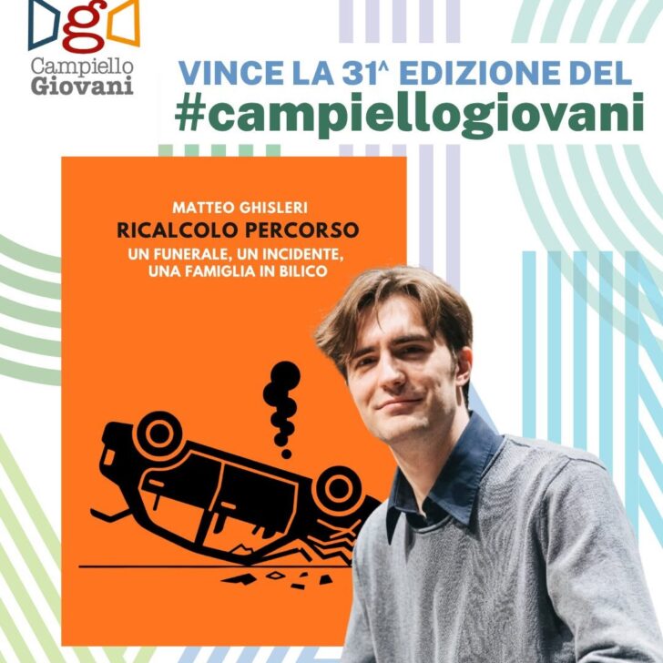 Il vercellese Matteo Ghisleri vince il premio Campiello Giovani con “Ricalcolo percorso”