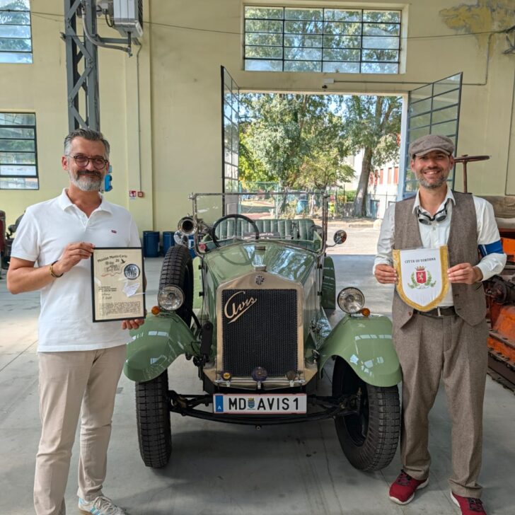“Mission Monte-Carlo 26” fa tappa a Tortona: l’auto del 1926 incontra la storia della meccanica Orsi