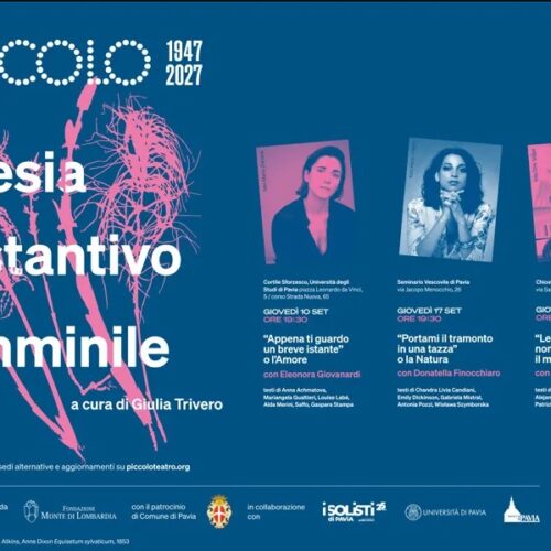 Pavia celebra la poesia al femminile con tre serate tra parole, musica e luoghi storici della città
