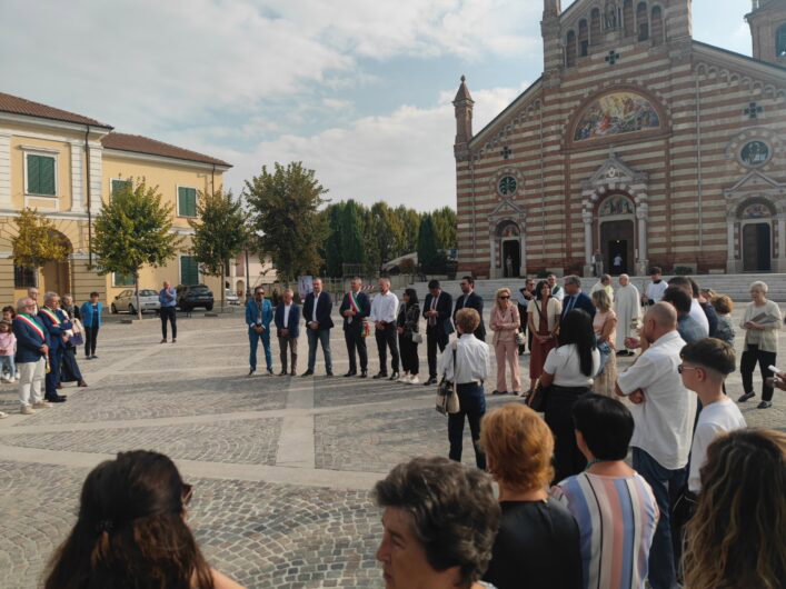 A Quargnento inaugurata piazza 1° maggio dopo i lavori di riqualificazione
