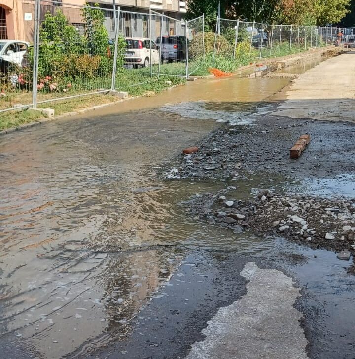 Rottura di una conduttura idrica in spalto Borgoglio ad Alessandria: mancherà l’acqua per circa sei ore
