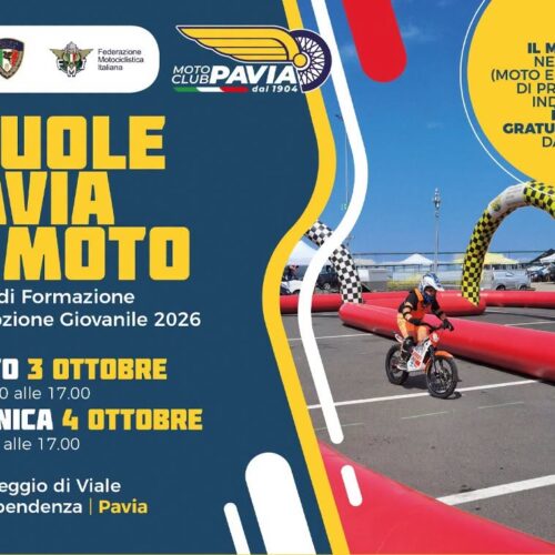 Scuola di sicurezza sulle due ruote: a Pavia un weekend di prove in moto per bambini e ragazzi