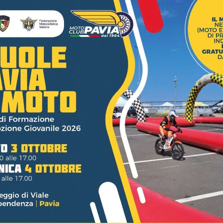 Scuola di sicurezza sulle due ruote: a Pavia un weekend di prove in moto per bambini e ragazzi