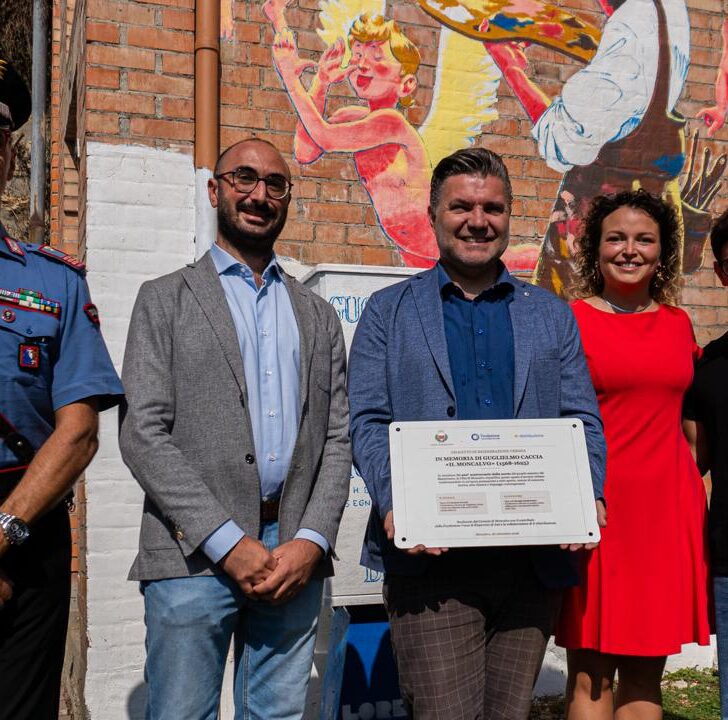 A Moncalvo la cabina elettrica diventa un’opera d’arte dedicata a Guglielmo Caccia