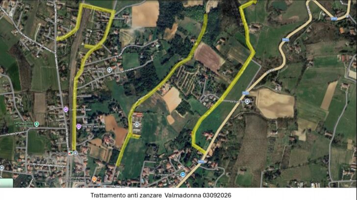 Ultimo intervento antizanzare ad Alessandria: questo giovedì trattamenti a Valmadonna e Valle San Bartolomeo