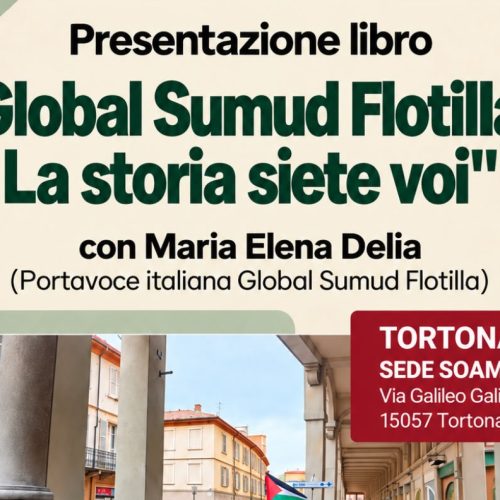 Venerdì 23 incontro con la portavoce della “Flotilla” a Tortona
