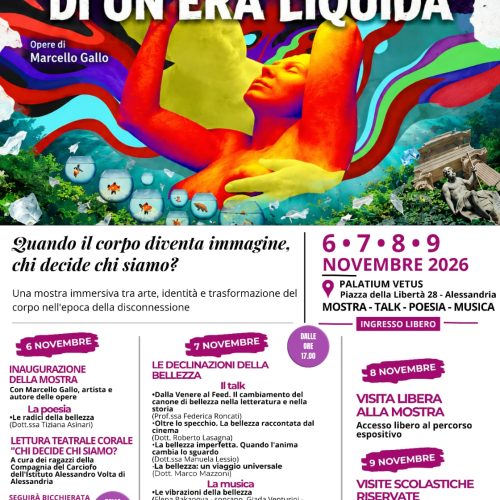 Bellezza, filtri e identità: a Palatium Vetus di Alessandria la mostra “Frammenti di un’era liquida”