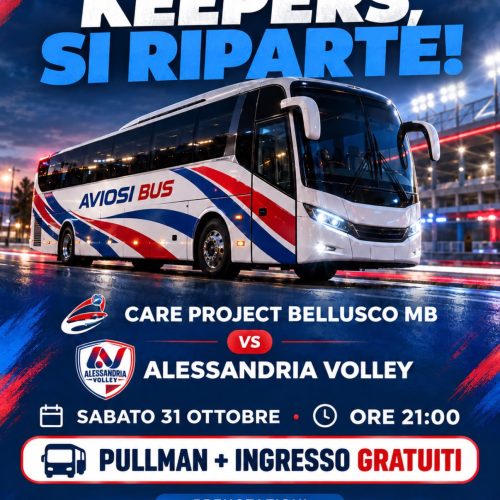 Alessandria Volley a Bellusco per la terza vittoria: pullman e ingresso gratuiti per i tifosi