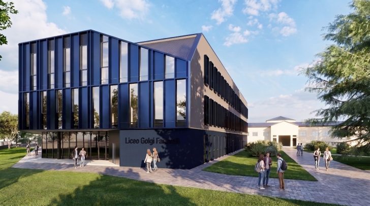 Nuovo liceo Golgi di Broni: oltre 14 milioni per una scuola senza amianto con 27 aule, laboratori e palestra