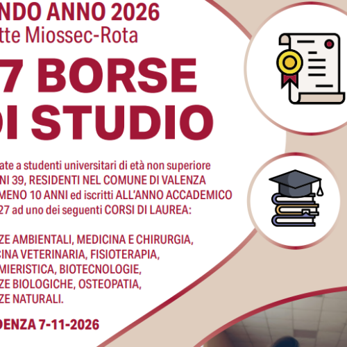 Valenza Anziani: 47 borse di studio “Yvette Miossec-Rota”