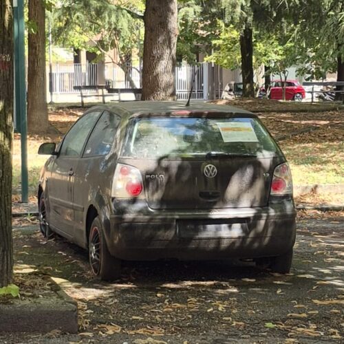 L’auto invincibile. Distrutta e abbandonata è lì dal 2024 “ma nessuno la rimuove”