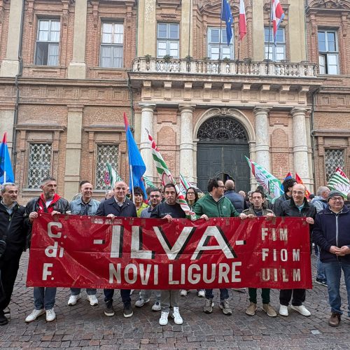 Ex Ilva, la mobilitazione supera i cancelli dello stabilimento novese e arriva ad Alessandria