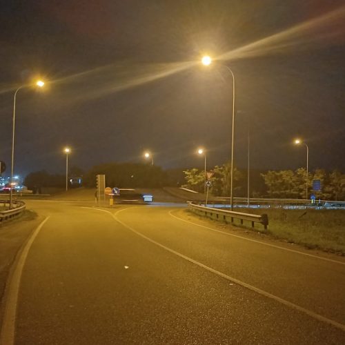 Ripristinate le luci della rotatoria in strada Forlanini
