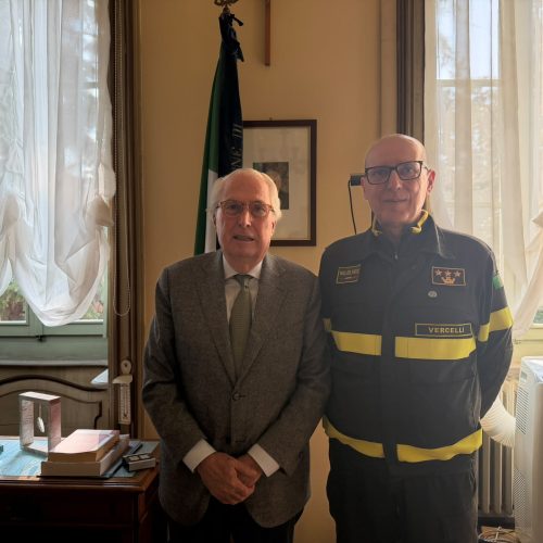 Il sindaco Scheda accoglie il nuovo comandante dei Vigili del Fuoco