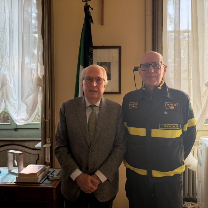 Il sindaco Scheda accoglie il nuovo comandante dei Vigili del Fuoco