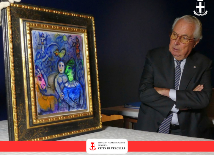 Chagall a Vercelli: in mostra anche il “Clown dal volto verde” e “Gli innamorati su fondo giallo”