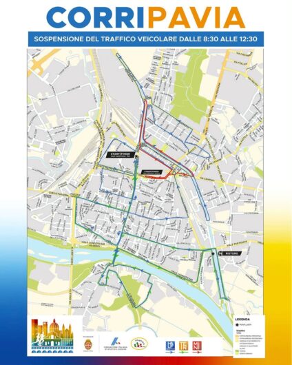 Domenica la CorriPavia: le strade chiuse e i divieti di sosta