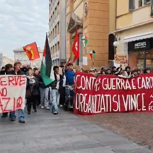 Studenti e sindacato Usb in piazza a Novara