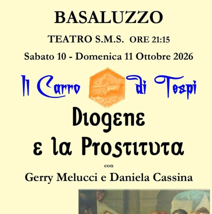 A Basaluzzo “Diogene e la Prostituta”: sabato e domenica doppio appuntamento teatrale