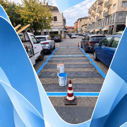 A Valenza cancellate le strisce pedonali in piazza Gramsci a tutela dell’incolumità dei pedoni