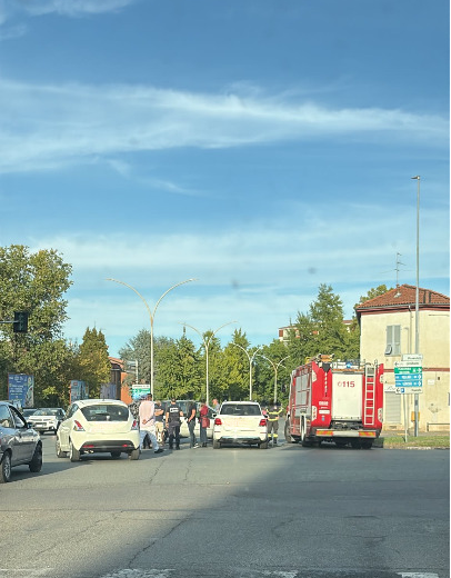 Incidente all’incrocio tra Spalto Marengo e via Massobrio ad Alessandria